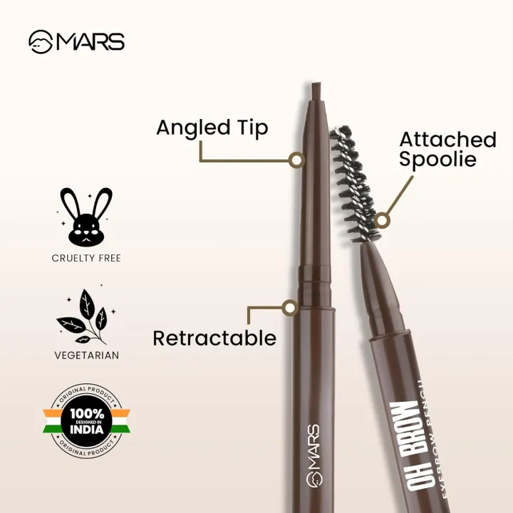 MARS%20OH%20Brow%20Eyebrow%20Pencil%20%7C%20Micro%20Precision%20Retractable%20with%20a%20Spoolie%20%7C%20Highly%20Pigmented%20%7C%20Smudge%20Proof%20&%20Water%20Resistance%20%7C%20Long-Lasting%20%7C%20Lightweight%20Eyebrow%20Pencil%20(0.1%20gm)%20-%20Image%204