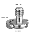 LKPCIGCXM 25 Pack 1/4Inch Quick Release Plate Mounting Screw D-Ring D Shaft QR Screw Adapter Mount for DSLR Camera Tripod Monopod. 