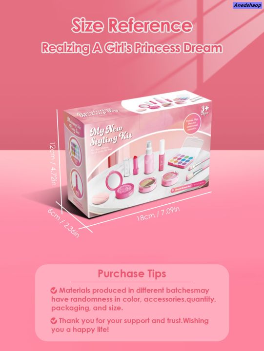 NEW%20Anedshaop%20Luxury%20Pretend%20Makeup%20Toy%20Set%20For%20Girls,%20Children'S%20Performance%20Handbag,Princess%20Role%20Play%20Toy,Portable%20Design%20Princess%20Cosmetics%20Bag%20-%20Image%202