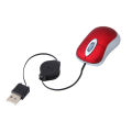 Universal Telescopic 3 Keys 1600DPI Computer Laptop USB Optical Mini Wired Mouse. 