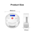 1 PCS Tuya Wifi Carbon Monoxide Detector with LCD Display 70DB Alarm Sound White ABS CO Gas Sensor Home Security Protection Smart Life. 
