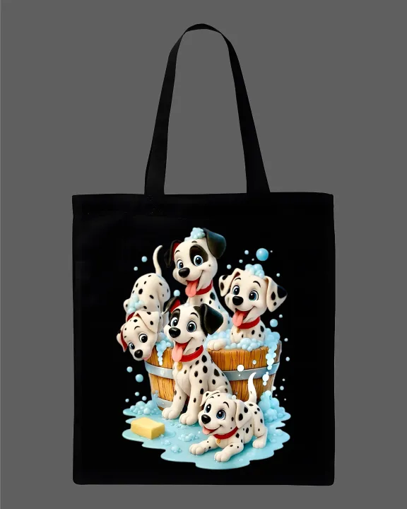 Cute%20Dalmatian%20Puppies%20Bathing%20Graphic%20Printed%20Canvas%20Tote%20Bag%E2%80%93%20Eco-Friendly%20Cotton%20Shoulder%20Shopping%20Bag-White,%20Black%20-%20Image%202