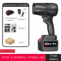 Durable 21V Handheld Air Blower High Power Stepless Speed Turbo Fan Leaf Blower Strong Blowing Handheld Jet Fan Outdoor. 
