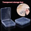 Creative Square Plastic Transparent Storage Box Jewelry Beads Container Fishing Tools Accessories Boxes Small Items Sundries Case. 