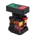 ARELENE 5X AC 220V Yellow Light ON-OFF START STOP Momentary Push Button Switch 1 NO 1 NC. 