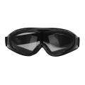 FORIDE 4X Goggles Clear Glasses Wind Dust Protection Motorcycle, Black. 