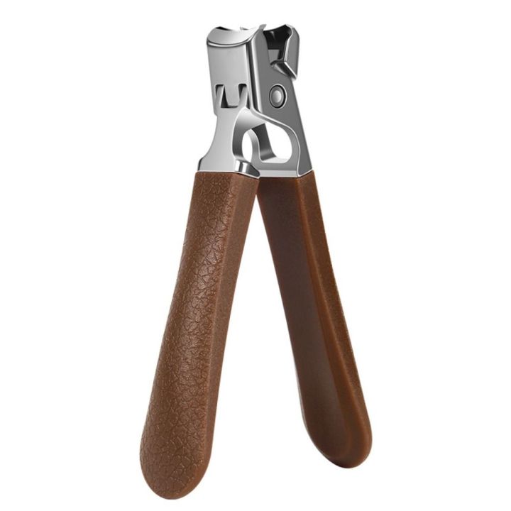 Anti-splash Nail Clippers Single Thick Nails Hard Toenail Manicure Tools Stainless Steel Wide Jaw Fingernail Cutter Household