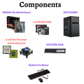 Desktop CPU i5 3rd Generation, 8GB RAM, 512GB SSD. 