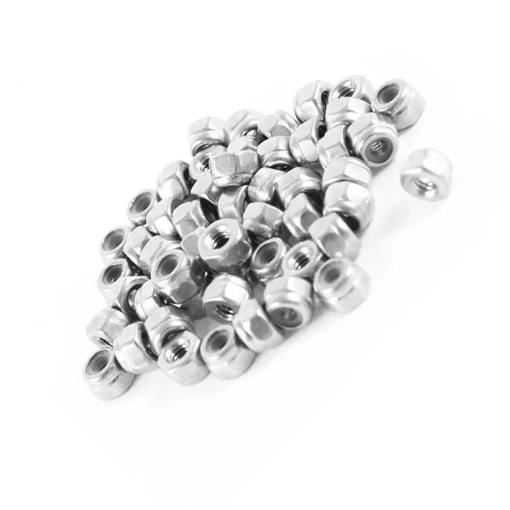 100%20Pcs%20304Hc%20Stainless%20Steel%20Hardware%20Hex%20Locknut%20M2%20A2-70%20-%20Image%202