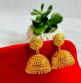 Gold Plated Pinjara/ Pinjada Earring Small Jhumka For Girls And Women. 