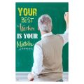NEXO DECOR Self Adhesive  Inspiring Quotes Lines Decorative Wall Poster 12inch x 18inch. 