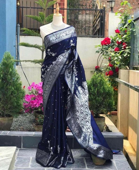 Banarasi Soft Silk Saree For Women - Free Size | Fashion | Saree For Women | Women's Formal Wear | Banarasi Saree