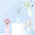Compact Foldable Portable Electric Fan Quiet Operation 3 Speeds Neck Hanging Small Fan Low Noise Rechargeable Personal Cooling Fan Indoor Outdoor Use. 