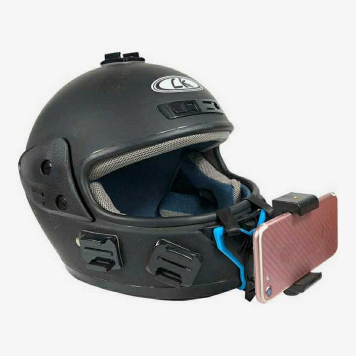 Helmet Chin Mount for Mobile Phone and GoPro Great Compatible No