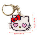 Hello Kitty Acrylic Keychain Bag Charms Sanrio Anime Figures Key Chain Pendant Cartoon Cosplay Chains Keyring Accessories Gifts LUKE. 