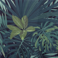 4X Green Shower Curtain Leaves Printing Pattern Modern Natural Plant Pattern Polyester Bathroom Waterproof Curtains. 