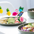 50Pcs Various Ornament Paper Umbrella Cocktail Parasols Drink Fruit Cake Topper Encounter. 