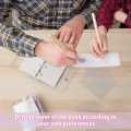 Spreeshop 2 Pcs Transparent 3 Ring Binder Cover PVC Clear Notebook Loose Leaf Mini Binder with 80 Inner Papers and Refillable Bags. 