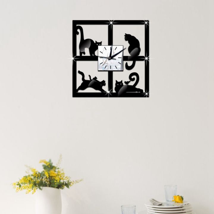 3D%20Digital%20Wall%20Clock%20Cat%20Mirror%20Non%20Ticking%20Silent%20Battery%20Clocks%20-%20Image%204