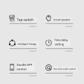Tuya Zigbee Smart Switch Touch Light Switch Intelligent Control Switch Zero Fire Line 2 Switch Gold. 