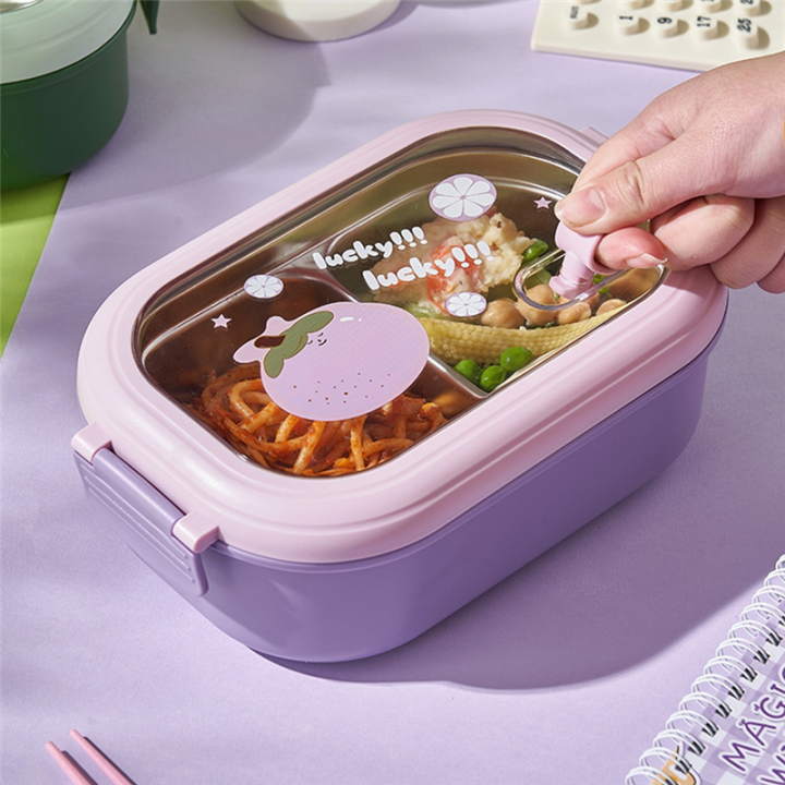 JAERBEE%20Children'S%20Lunch%20Box%20Children'S%20Sealed%20&%20Lovely%20Portable%20Food%20Containers%20Heatable%20Lunch%20Box%20Pink%20-%20Image%205