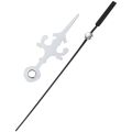 fasdaga 2X DIY Clock Metal Texture Wall Clock Retro Wall Clock Movement Accessories Black. 