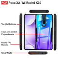 Bumper Case for Poco X2 / Redmi K30 - 360 Degree Protection | Protective Design | Transparent Back Cover. 