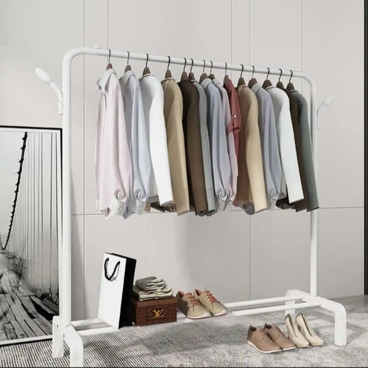 Iron%20Coat%20Rack/Clothes%20Hanger%20Single%20Rod%20Stand,%20Full%20Body%20Iron%20-%20Image%202