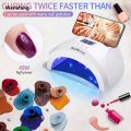Wenefang LULAA SUN1s 48W UV LED Lamp for Nails 30 LEDs Nail Dryer with 4 【2025 Version】 Timer Nail Phototherapy Machine Manicure Tool Salon Equipment. 