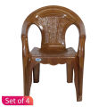 Bagmati Plastic Regular Chair (Ch-201) - Set Of 4. 