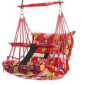 Baby Cotton Swing Chair Hanging Jhula for 6 Month to 2 Years Kid's with 15 kg Capacity and Safety Belt (Red). 