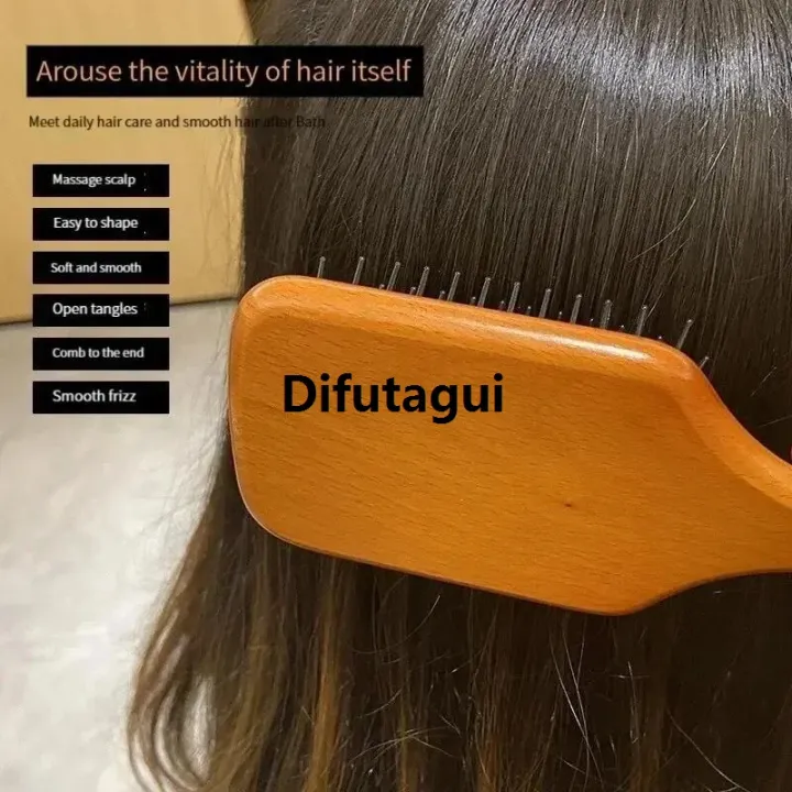 Difutagui%20Comb%20hair%20loss,%20high-grade%20curly%20hair,%20women's%20scalp%20combing,%20massage,%20Affordable%20wooden%20airbag%20care,%20household%20anti-static%20large%20board%20makeup%20-%20Image%203