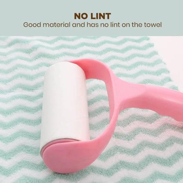 Bath%20And%20Face%20Towel/Coral%20Fleece%20Wave%20Pattern%20Absorbent%20Face%20&%20Bath%20Towel%20Set%20-%20Image%205