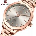 NaviForce NF5025 Women's Simplicity Casual Stainless Steel Quartz Watch. 