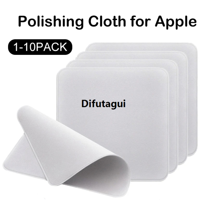 Difutagui 1-10pcs Universal Polishing Cloths for Apple Phone IPad Screen Camera 【2025 Version】 Lens Polish Wipe Cloth Eyeglass Cleaning Microfiber Cloth