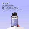 hk vitals Glucosamine + Chondroitin & MSM 90 Tablets Joint Support Supplement with 3750mg with Collagen & Vitamin D3 | For Bone, Joint and Flexibility. 