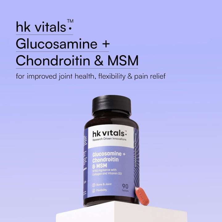 hk%20vitals%20Glucosamine%20+%20Chondroitin%20&%20MSM%2090%20Tablets%20Joint%20Support%20Supplement%20with%203750mg%20with%20Collagen%20&%20Vitamin%20D3%20%7C%20For%20Bone,%20Joint%20and%20Flexibility%20-%20Image%203