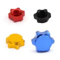 fasdaga 8Pcs Aluminum Wheel Hub Cover Anti-Dust Cover 17mm Hex Nut for 1/8 RC Car,Red & Blue. 