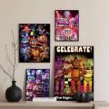 Wall Painting Art Aesthetics Cafe Room Stickers Kraft Paper Vintage Posters Freddie FNAF1PC After Five Nights Dinner Movies Sticky Posters Bar. 