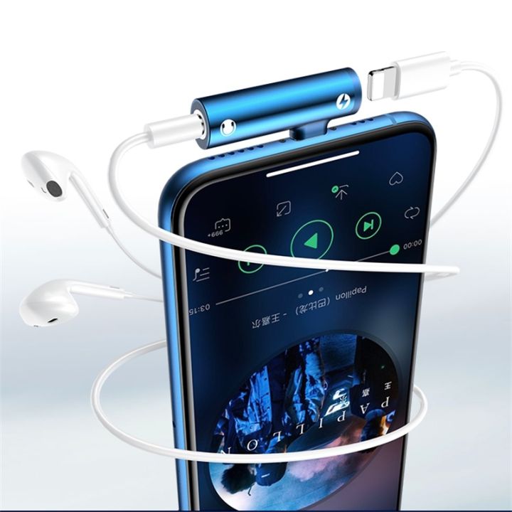USAMS%202%20in%201%20for%20Apple%20Lightning%20to%203.5mm%20Headphone%20Jack%20Adapter%20Audio%20charging%20converter%20for%20iPhone%2011%20xs%20xr%208%207%206%20plus%20charger%20-%20Image%203