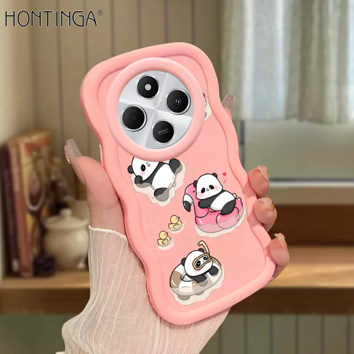 Hontinga%20for%20Redmi%2014C%20Back%20Cover%20Cute%20Panda%20Pattern%20Luxury%20Phone%20Cover%20Soft%20Silicone%20Macaron%20Wave%20Mobile%20Case%20-%20Image%202