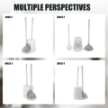 Toilet Plunger and Brush 2-In-1 Toilet Bowl Brush Plunger Set A. 