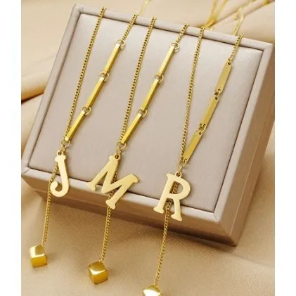 Enacolor%2018K%20Plated%20Stainless%20Steel%20Initial%20Necklaces%20Letter%20Pendant%20for%20Accessories%20-%20Image%205