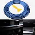 Car Interior Moulding Trims 5 Meter Blue Color. 