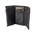 Genuine Leather Key Chain Case  Holder  Button Wallet. 