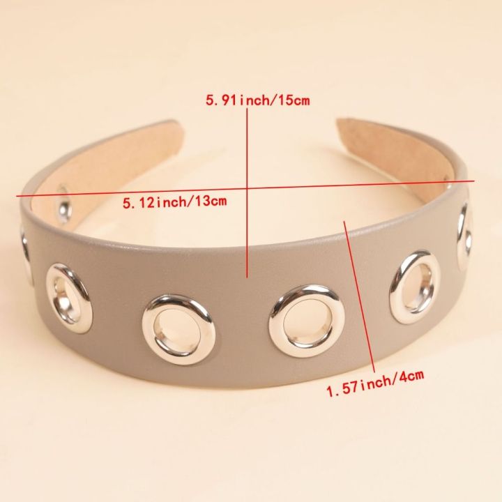 Casual%20Solid%20Color%20Hollow%20Metal%20Headband%20Grommet%20Metal%20Ring%20Punk%20Headwrap%20Rock%20Steampunk%20Hip-hop%20Hollowed%20Out%20Eyelets%20Headband%20Women%20-%20Image%202