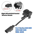 JINMY 2X Front Right Windshield Heated Washer Sprayer Nozzle Jet 61668374366 for 3 Series E46 323I 325I 328I 330I 99-05. 