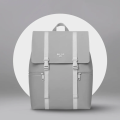 MAH SIRO PU Leather Waterproof Travel Backpack With 14-Inch Laptop Compartment For Unisex. 