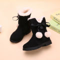 Girls' Snow Boots 2023 New Style Children's Velvet Warm Princess Long Boots Baby Little Girl Short Boots. 