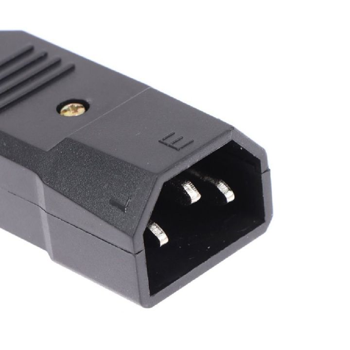 3Pcs 3 Pin Power Connector AC Plug Socket Male Female C13 C14 AC Power ...